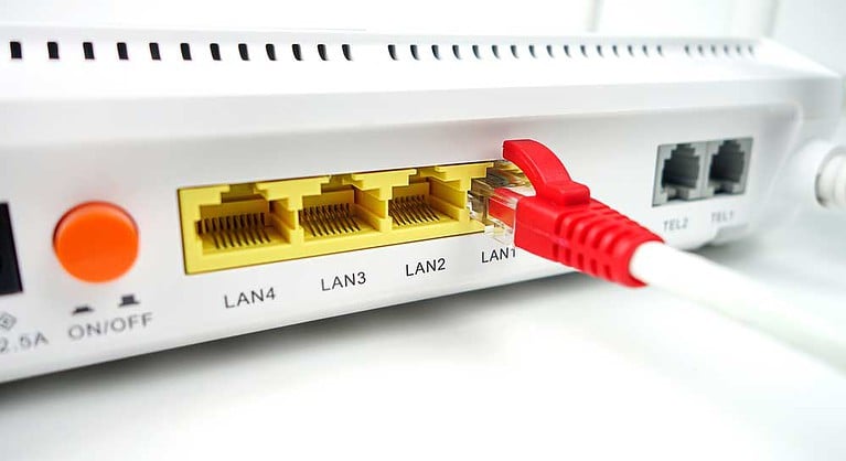 A switch with ethernet ports