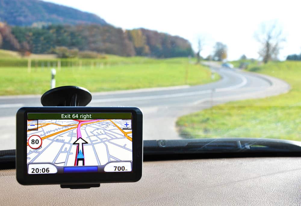 In-car dashboard GPS device 