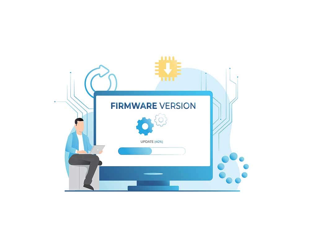 Firmware Update Vector Image